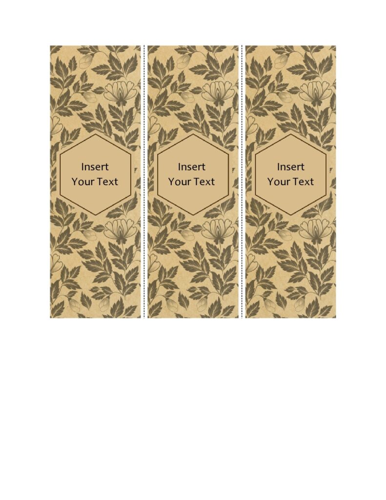 printable bookmark template