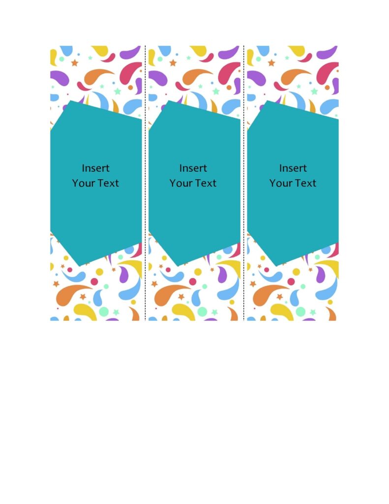 free bookmark template