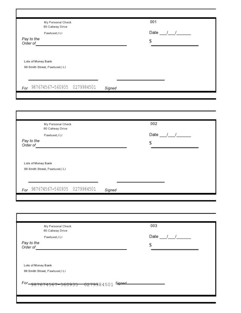 fillable blank check template